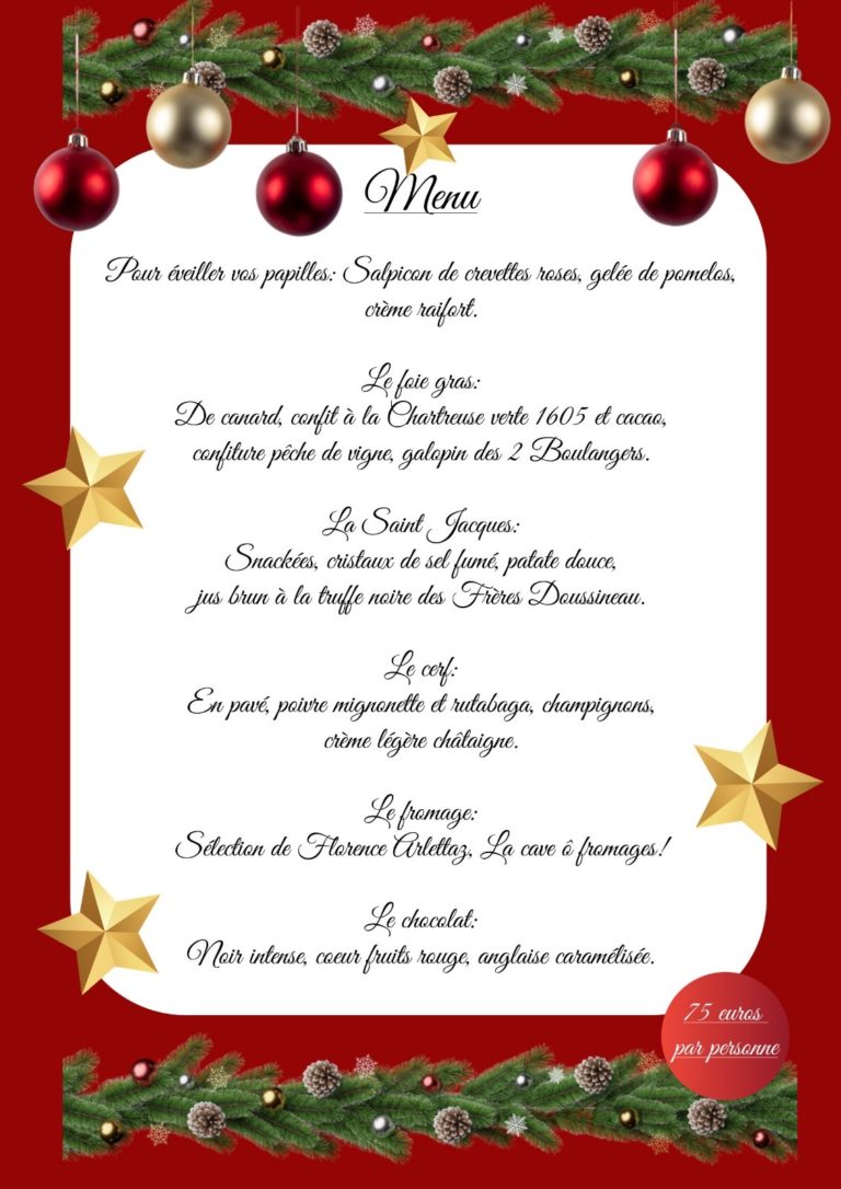 Menu de fin d'années